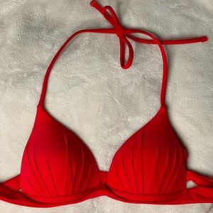 Red Push-Up Bikini Top